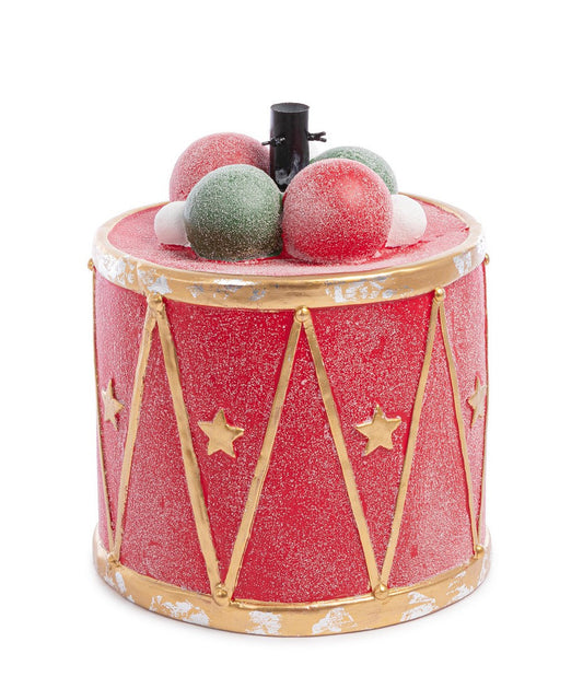Base per Albero di Natale Arnold a tamburo rosso cm Ø 40 x46 h