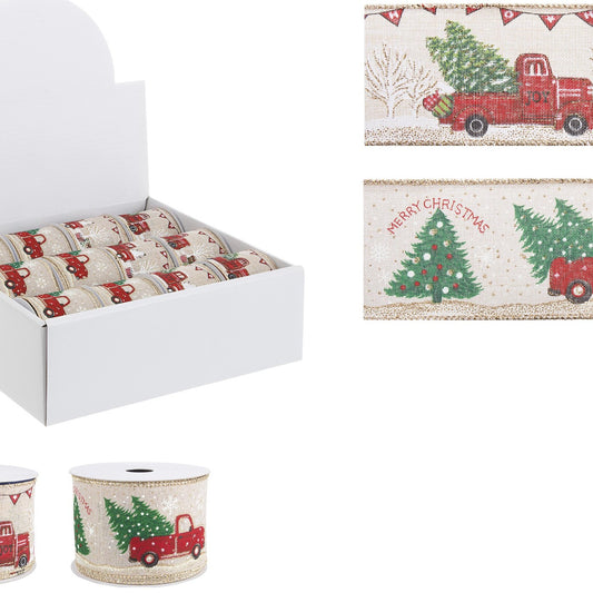 Nastro natalizio decorativo "Truck"  4 m - 1 pezzo assortito