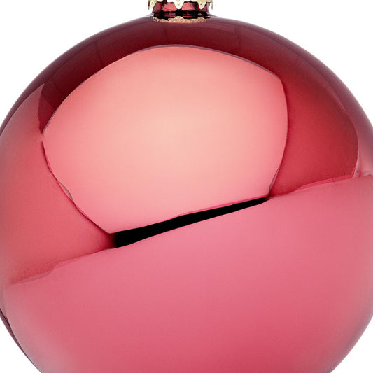 Sfera in vetro rosso lava lucido Ø 15 cm - 1 pezzo