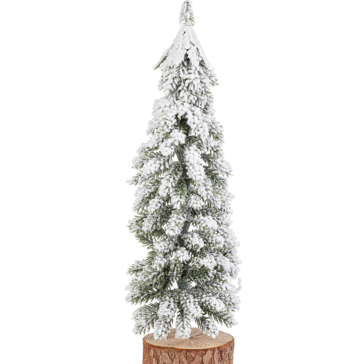 Pino Venosta innevato in miniatura h 30 cm
