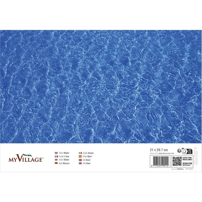 Foglio effetto acqua a doppia faccia 21x29,7 cm