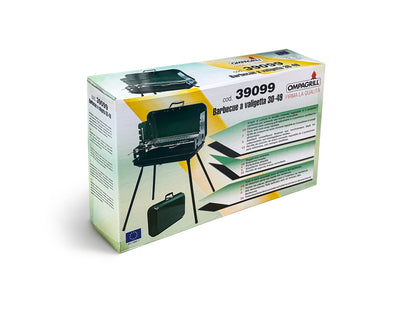 Barbecue a valigetta Ompagrill 30-49 cm 46,5 x 28 x 81 h
