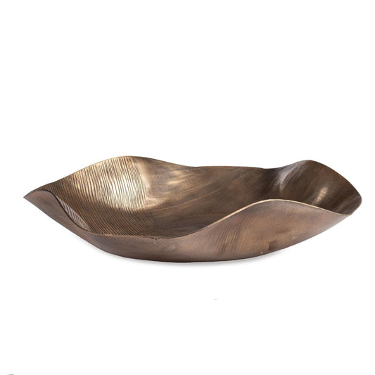 Vassoio decorativo Reel dorato cm 39x39.5x9 h