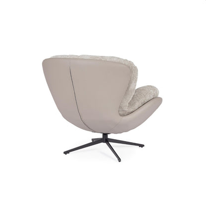 Poltrona Adinda grigio scuro/tortora cm 100x101x94 h