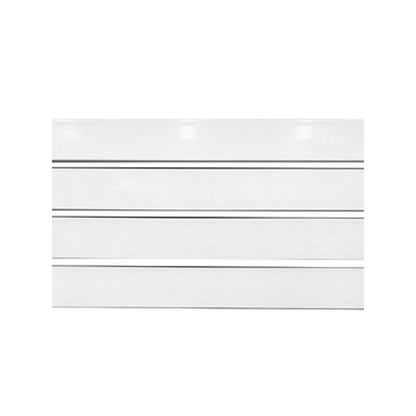 Set 4 goghe Miami in alluminio bianco lucido 150 × 10 cm