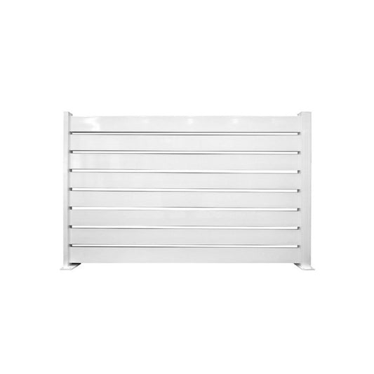 Set 4 goghe Miami in alluminio bianco lucido 150 × 10 cm
