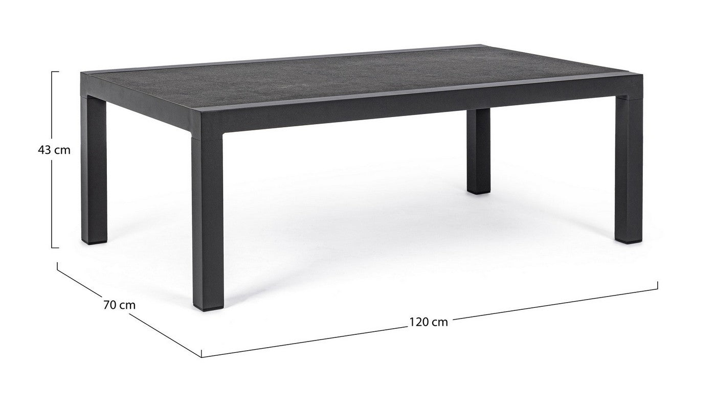 TABLE IN ANTHRACITE ALUMINUM