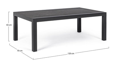 TABLE IN ANTHRACITE ALUMINUM