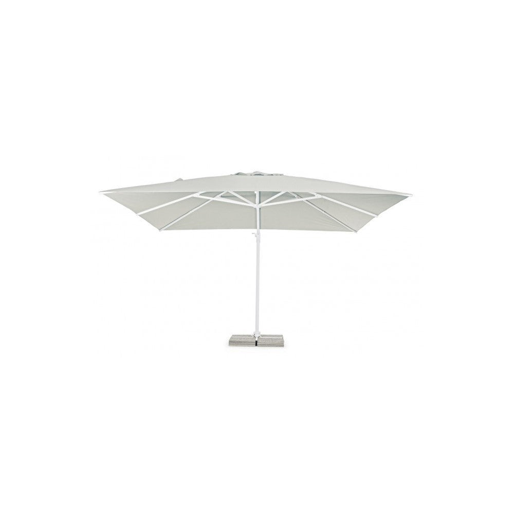 Sombrilla Eden blanco natural 4x4 cm