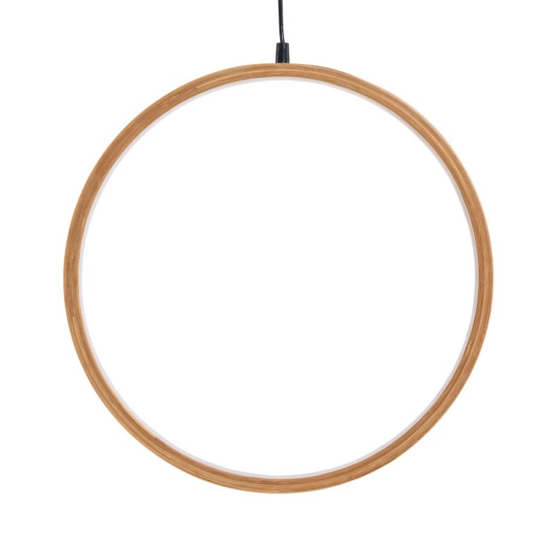 Circulo Ø37cm led Madera Clara