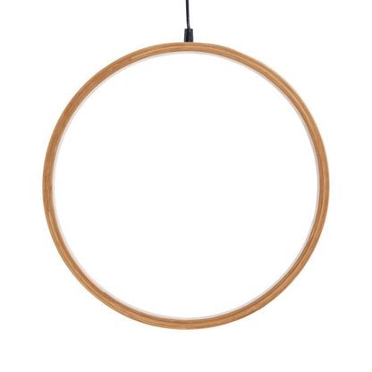 Circulo Ø37cm led Madera Clara