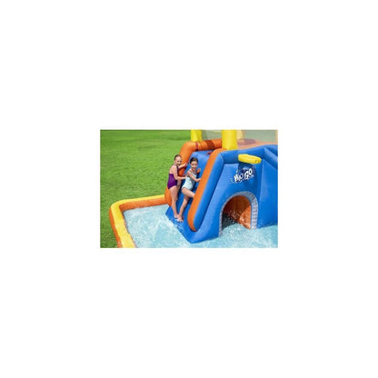Super Speedway inflatable: the children's water park that will make you fly! - Dimensions: 5.51 m x 5.02 m x 2.65 m
