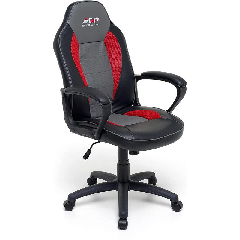 Grey Player -Sessel - Professioneller Gaming -Sessel mit Lendenwirbelkissen und Hals