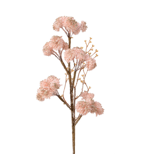 Pink flowering branch H 52 cm
