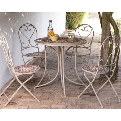 Silla bistró de metal