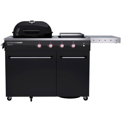 Gas barbecue Outdoorchef Lugano 570 g - spherical grill with Steakhouse Burner and lateral hob