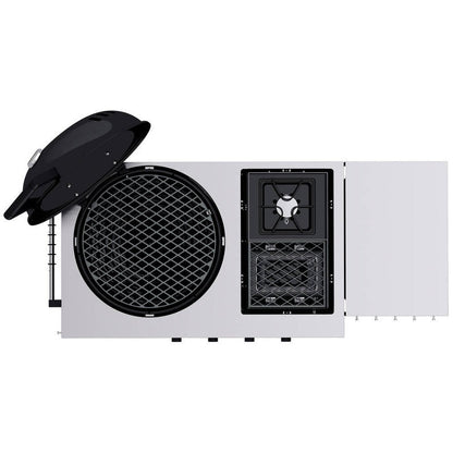 Gas barbecue Outdoorchef Lugano 570 g - spherical grill with Steakhouse Burner and lateral hob