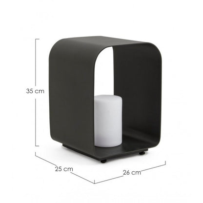 Anthracite Ridley aluminum Led lamp 35h cm