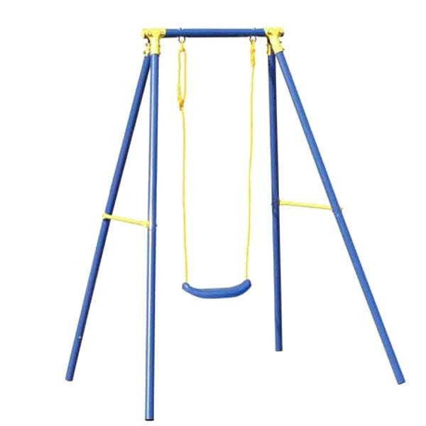 Swing for children 145x142 cm, blue painted steel structure