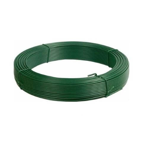 Alambre de hierro plastificado verde Ø 3,3 mm - 100 m