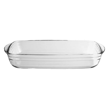 Rechteckige Pfanne aus Borosilikatglas 35×22 cm