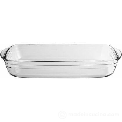Rechteckige Pfanne aus Borosilikatglas 35×22 cm
