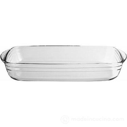 Rechteckige Pfanne aus Borosilikatglas 35×22 cm