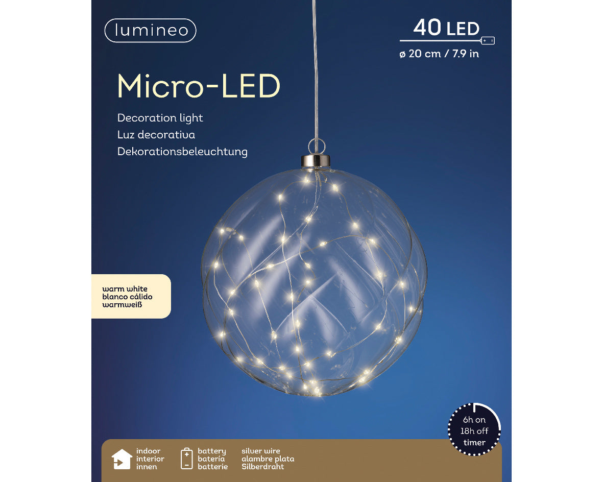 Stable Indoor Micro LED Ball Ø 20 cm