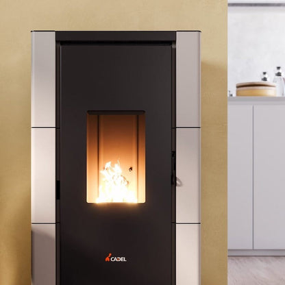 Estufa de pellet Cristal 7 Potencia 7KW Atracita