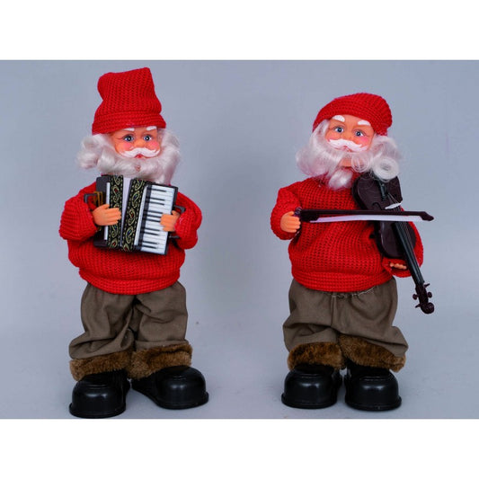 Red Santa Claus puppet h32 cm assorted 1 pcs