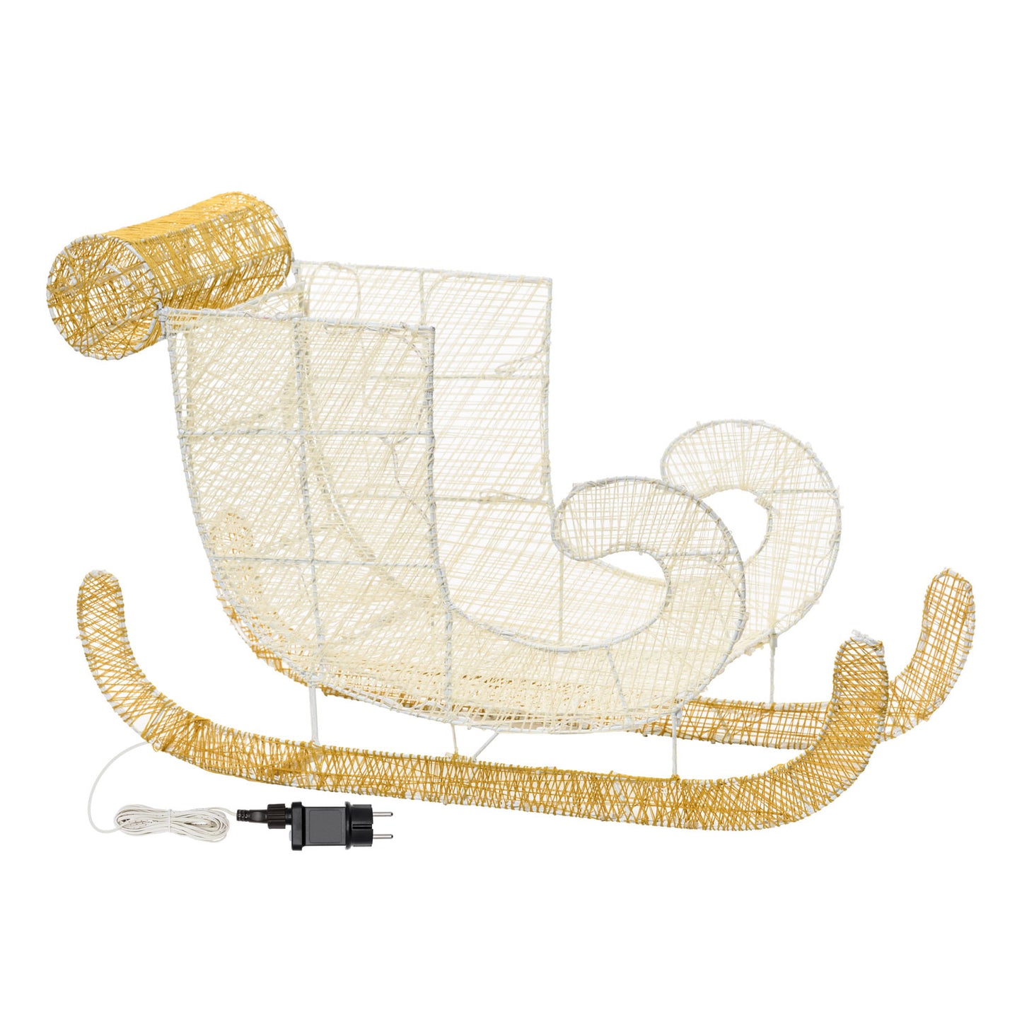 Schlitten 3D 77xH54cm 180 LED Weihnachtsbeleuchtung der LHC-Serie