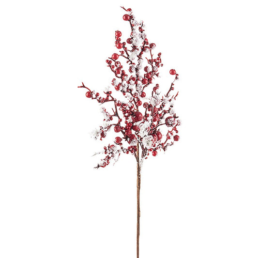 Ramita de frutos rojos Adorno navideño 45 cm