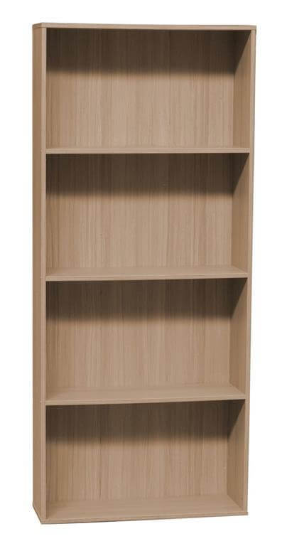 Librería de pared HOMEMANIA con estantes de madera marrón - 73 x 24 x 170 cm