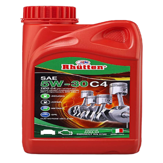 Aceite Rhutten 5W-30 C4 1L para Motores a Gasolina, Diésel, Metano, GLP