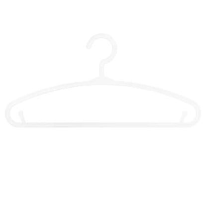 Set de 6 perchas blancas