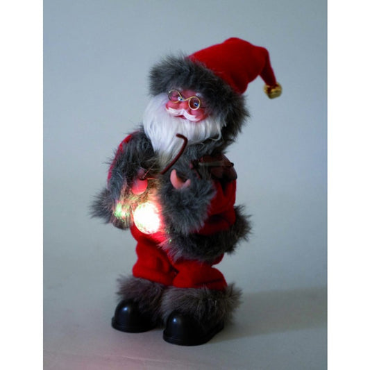 Santa Claus puppet with violin h32 cm