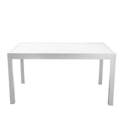 Mesa extensible de aluminio blanco Sullivan