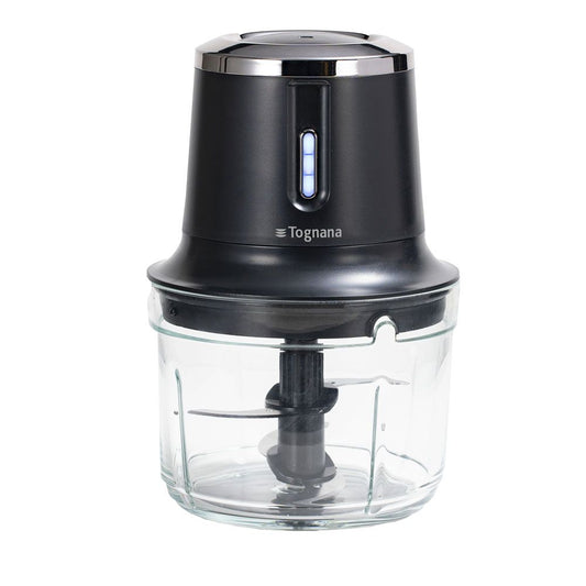 Black Plastic-Glass Rechargeable Cordless Chopper