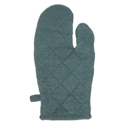 Wilde Handschuh plus Topflappen Pfauenblaue Farbe