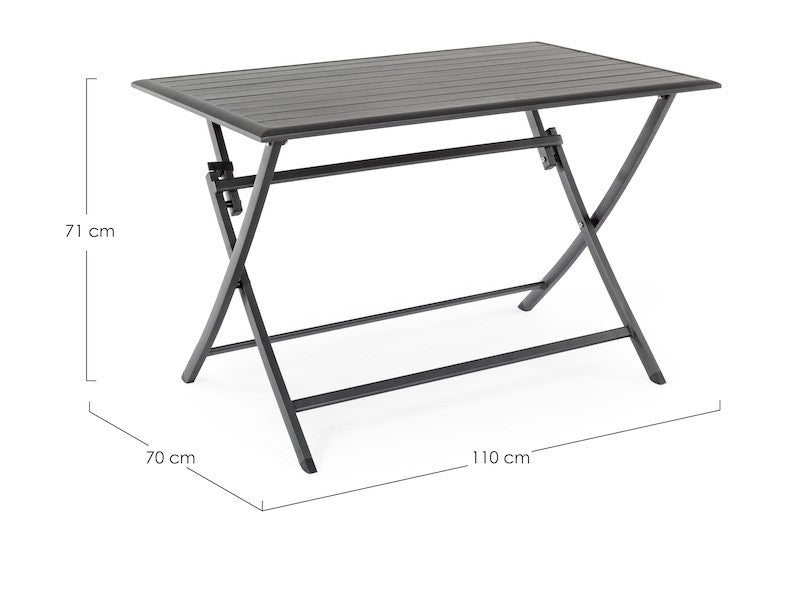 FOLDING TABLE ELIN 110X70 ANTHRACITE