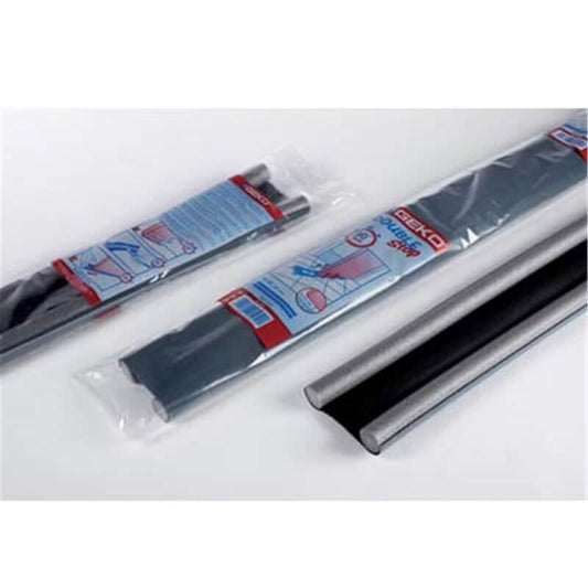 Einstiegsleiste Geko Double Stop braun 9,5 cm x 2 cm