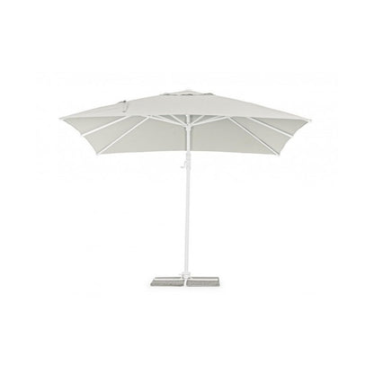 Eden Cantilever Umbrella 3x3 m – White/Natural Wood