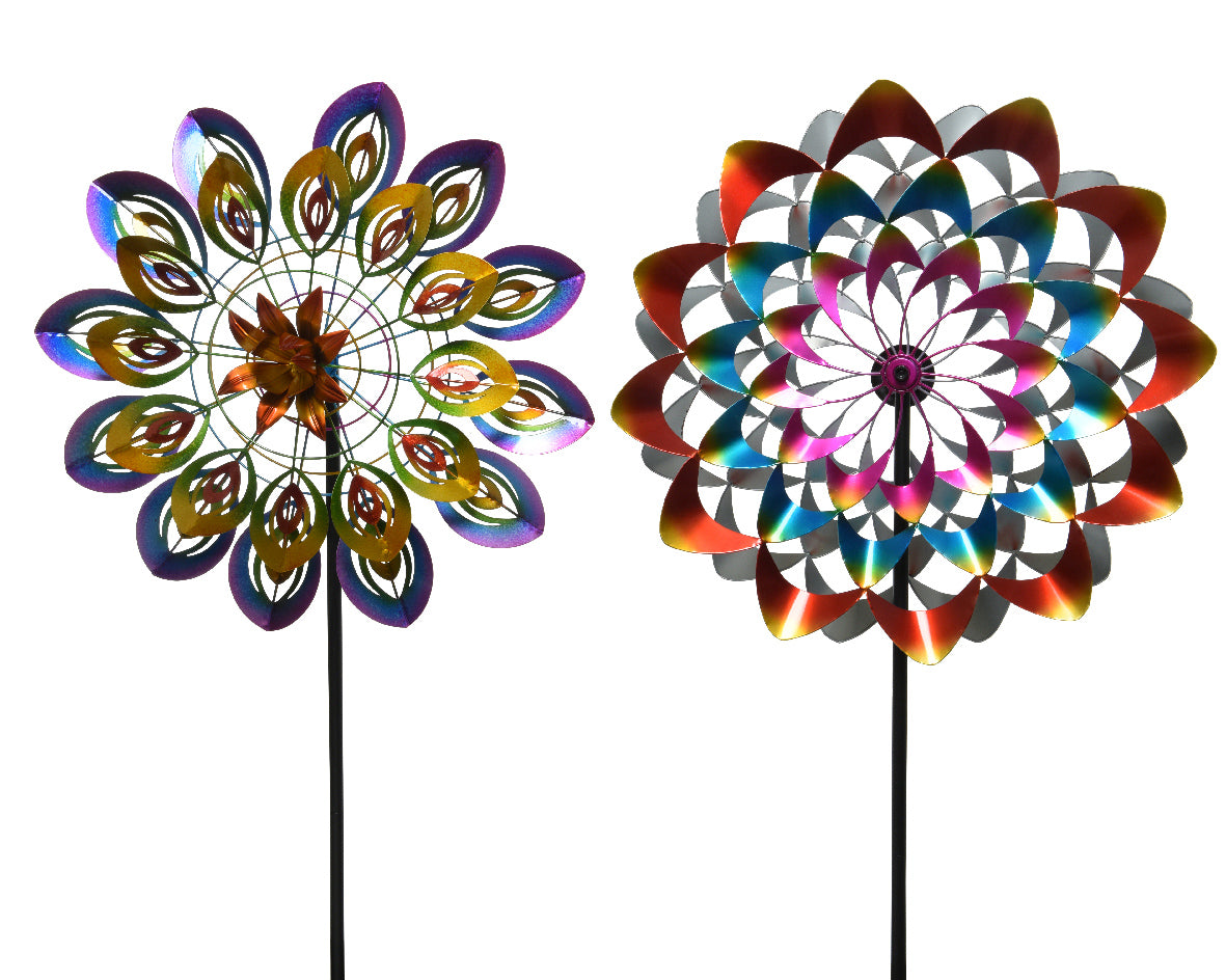 Outdoor iron windmill