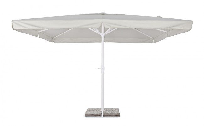 Umbrella Aluminum Alghero - White and Light Gray