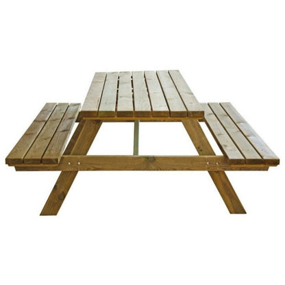 Mesa plegable con bancos de madera mesa de picnic jardinería camping