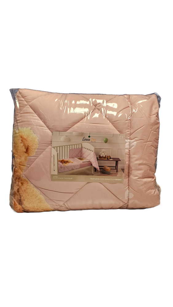 Penny Steppdecke mit Stoßstange - Verschiedene Muster - Bettbezug 250x200 cm - Paar Kissenbezüge 50x80 cm