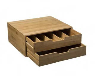 Bamboo 2 -drawer holder