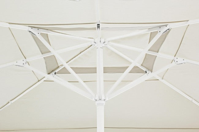 Umbrella Aluminum Alghero - White and Light Gray