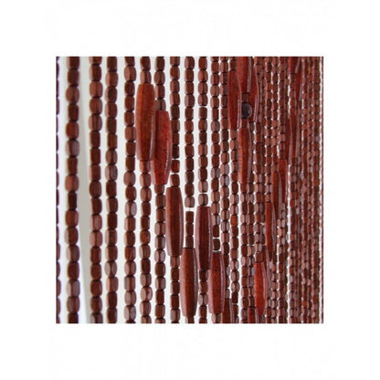 Moskito-Vorhang aus Holz für drinnen und draußen braun 120 x 240 cm