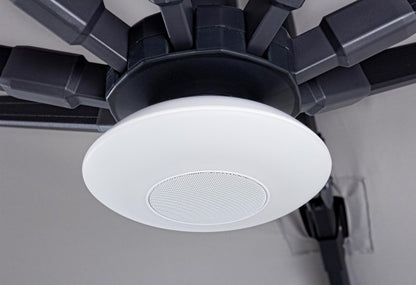 Lautsprecherlampe mit LED für Regenschirm